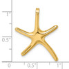 14k Yellow Gold 2-D Polished Starfish Pendant