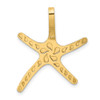 14k Yellow Gold 2-D Polished Starfish Pendant