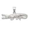 Sterling Silver Polished & Textured Crocodile Pendant