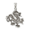 Sterling Silver Antiqued & Textured Chinese Dragon Pendant