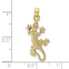 10k Yellow Gold Lizard Pendant