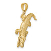 14k Yellow Gold 3-D Alligator w/Moveable Mouth Pendant