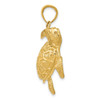 14k Yellow Gold 2-D Sea Turtle Pendant