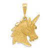 14k Yellow Gold Unicorn Head Pendant C1149