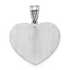 Sterling Silver Rhodium-plated Enameled Autism Heart Pendant