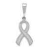 14k White Gold Awareness Pendant K579