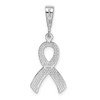 14k White Gold Awareness Pendant K579