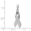 Sterling Silver Cancer Awareness Ribbon Pendant