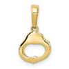 10k Yellow Gold Handcuffs Pendant 10k2848