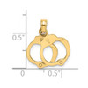 14k Yellow Gold 2-Piece Handcuffs Pendant K7154