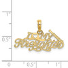 14k Yellow Gold I Love My Firefighter Pendant K925