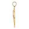 14k Yellow and Rose Gold w/Rhodium Star in Frame Moveable Pendant