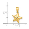 14k Yellow Gold Polished Small Star Pendant