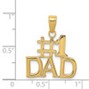 14k Yellow Gold #1 Dad Pendant K4734