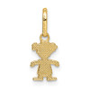 14k Yellow Gold Polished Little Girl Pendant