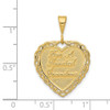 14k Yellow Gold Reversible For A Special Grandma Pendant