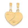 14k Yellow and Rose Gold Mommy / Me Breakable Heart Pendant