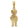 14k Yellow Gold Boy w/Hands In Pocket Pendant