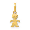 14k Yellow Gold Polished Little Boy Pendant