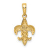 14k Yellow Gold Small Fleur-De-Lis Pendant