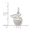 Sterling Silver Polished Apple Pendant