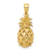 14k Yellow Gold 3-D Cut-Out Pineapple Pendant