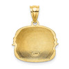 14k Yellow Gold Cheeseburger Pendant w/Enamel