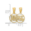 10k Yellow Gold Break Apart Cut-Out Best Friend Pendant