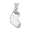 Sterling Silver Enameled Christmas Stocking Pendant QC6873