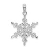 Sterling Silver Polished Snowflake Pendant