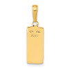 14k Yellow Gold 3-D Bar Pendant