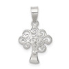 Sterling Silver Polished Tree Pendant QP4318