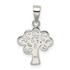 Sterling Silver Polished Tree Pendant QP4318