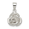 Sterling Silver Rose Flower Pendant QC7548