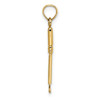 14k Yellow Gold 3-D Weeding Garden Tool Pendant