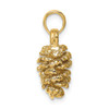 14k Yellow Gold 3D Pinecone Pendant