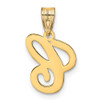 14k Yellow Gold C Script Initial Pendant