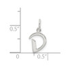 Sterling Silver Initial D Pendant QC6511D