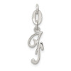 Sterling Silver Initial F Pendant QC6510F
