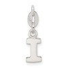 Sterling Silver Initial I Pendant QC6513I