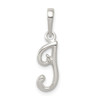 Sterling Silver Initial I Pendant QC6512I