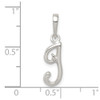 Sterling Silver Initial I Pendant QC6512I