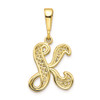 10k Yellow Gold Initial K Pendant 10C242/K