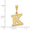 14k Yellow Gold Initial K Pendant C1449-K