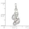 Sterling Silver Initial L Pendant QC6512L