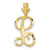 10k Yellow Gold Initial L Pendant 10C767L