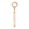 14k Yellow Gold Polished Number 25 Pendant