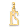 14k Yellow Gold Polished Number 21 Pendant
