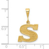 14k Yellow Gold Initial S Pendant C1449-S