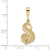 14k Yellow Gold Initial S Pendant C569S